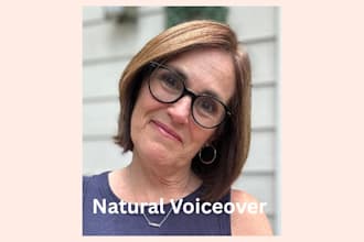 record a natural female voiceover for ugc ads