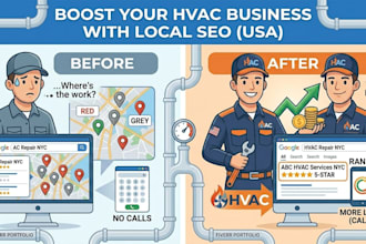 do local SEO for hvac contractors in USA to rank your hvac business on google
