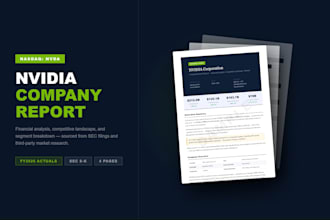 write a professional market or company research report