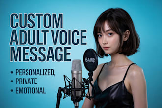 record seductive female nsfw flirty voice custom audio message