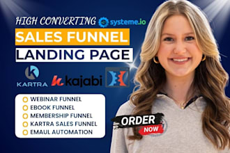 build kartra sales funnel kartra landing page kajabi click funnel course website