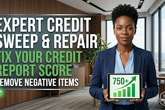 expert credit sweep and repair your credit report score remove negative items