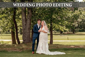 professionally edit wedding and event photos