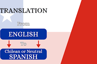 translate english to spanish and adaptate texts