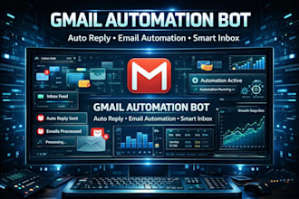 develop gmail bot, email automation bot, auto reply bot for business