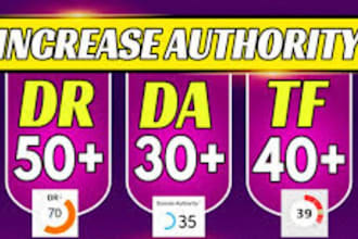 increase semrush domain authority score from any score to 50