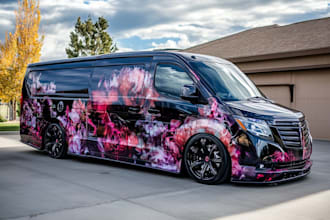 car wrap design, van wrap design, vehicle wrap, van wrap