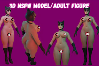 sculpt sexy 3d nfsw character erotic model adult toy for 3d printing
