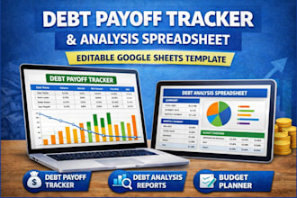 create debt payoff tracker debt analysis spreadsheet snowball chart google sheet