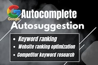 do google autocomplete optimization and seo backlink for page 1 ranking