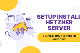 setup and configure hetzner server linux vps proxmox windows and cloud hosting