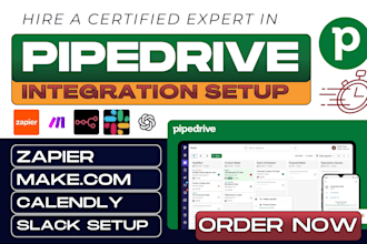 integrate pipedrive zapier n8n make api gmail outlook calendly slack automation