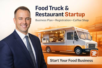 do food truck registration, business plan, restaurant coffee for startup
