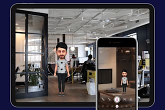 develop ar try on app, lidar scanner, ar ecommerce app, ar game and webar