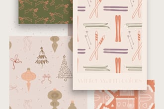 design seamless patterns for fabric or products