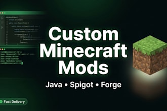 create custom java mods for your minecraft server