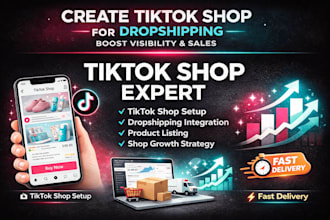 create tiktok shop, tiktok shop for dropshipping, boost shop visibility