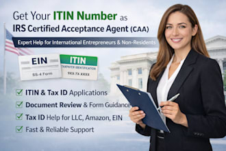 help you apply for itin as irs certified acceptance agent