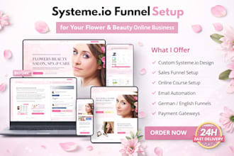 german systeme io landing page funnelish systeme io sales funnel online course