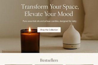 design candle shopify store scented candle candle store and candle website