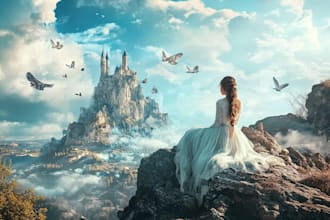 do photoshop editing, realistic photo manipulation