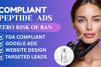 setup a fda compliant peptide ads peptide website google ads