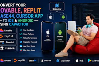 fix rescue deploy lovable replit base44 app to capacitor android ios app store