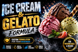 formulate premium ice cream and gelato recipes for your brand
