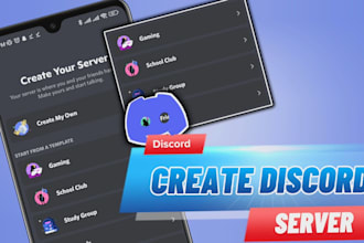 create a custom discord server setup with professional server design