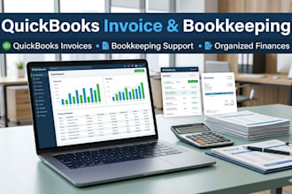 create invoices and do quickbooks data entry
