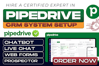 setup pipedrive crm sales pipeline lead tracking automations email integration