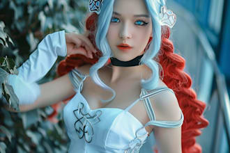 model in a cosplay of your choice