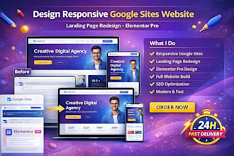 design carrd responsive google sites website landing page redesign elemento pro