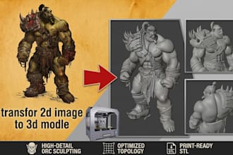 convert 2d image to 3d model charachter