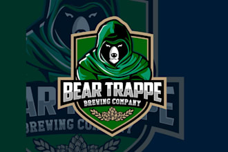 design unique craft brewery beer bar logo for you