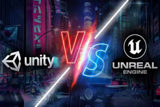 create 2d or 3d mobile game development unreal engine as unity game developer ue