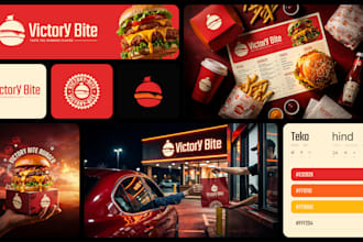 design full branding kit, brand identity, brand guidelines, and logo design
