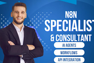 be your n8n specialist, n8n consultant and workflow automation freelancer