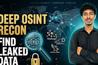 do deep osint reconnaissance and find leaked data