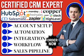 salesmate hubspot automation freshsales copper crm monday ghl zapier integration