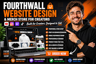fourth wall website design fourthwall store merch pod store for youtubers