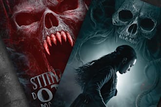 design dark fantasy or horror book cover art for your novel