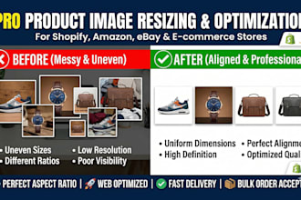 resize, crop, and optimize product images for shopify and ecommerce
