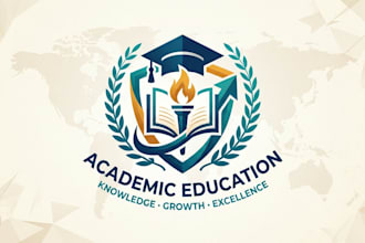 design a professional academic education logo
