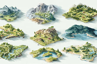 design a custom vector map images