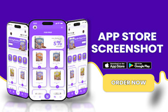 design captivating app screenshots for google play store and app store