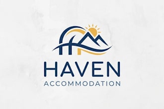 design a professional accommodation logo
