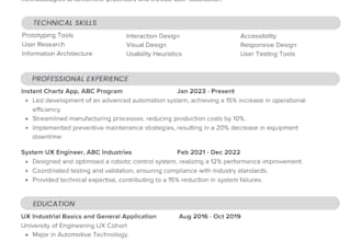 design a professional ats friendly resume