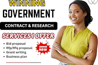 write winning bid proposal government contract respond to rfp rfq and tender