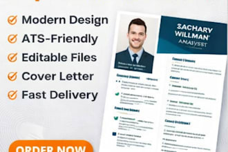 design a professional resume or CV